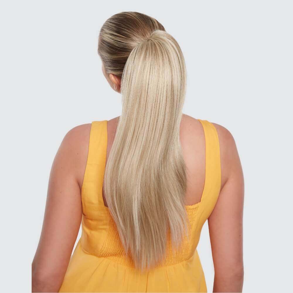 Long Straight 20” Clip - In Ponytail - By Laura Mayers