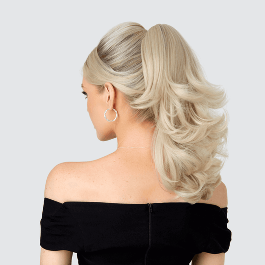 16” Flicky Clip in Ponytail | Stylish & Voluminous - By Laura Mayers