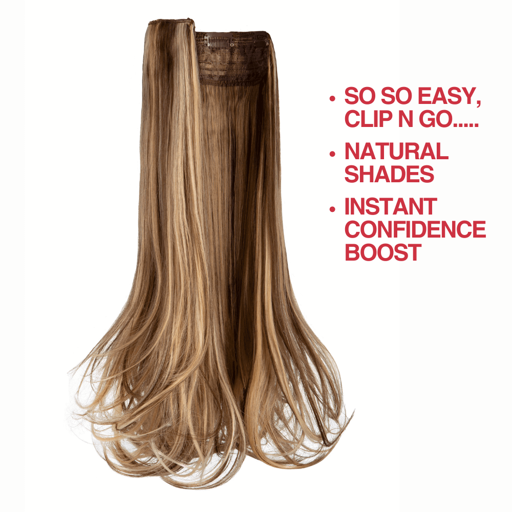 16″ One Piece Flicky Clip - in Hair Extension | Stylish Volume Boost - By Laura Mayers