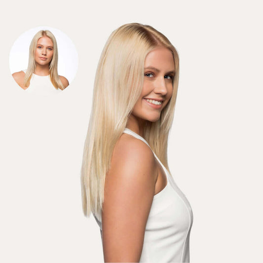 16″ One Piece Straight Clip - in Hair Extension | Natural Straight Hair Boost - By Laura Mayers