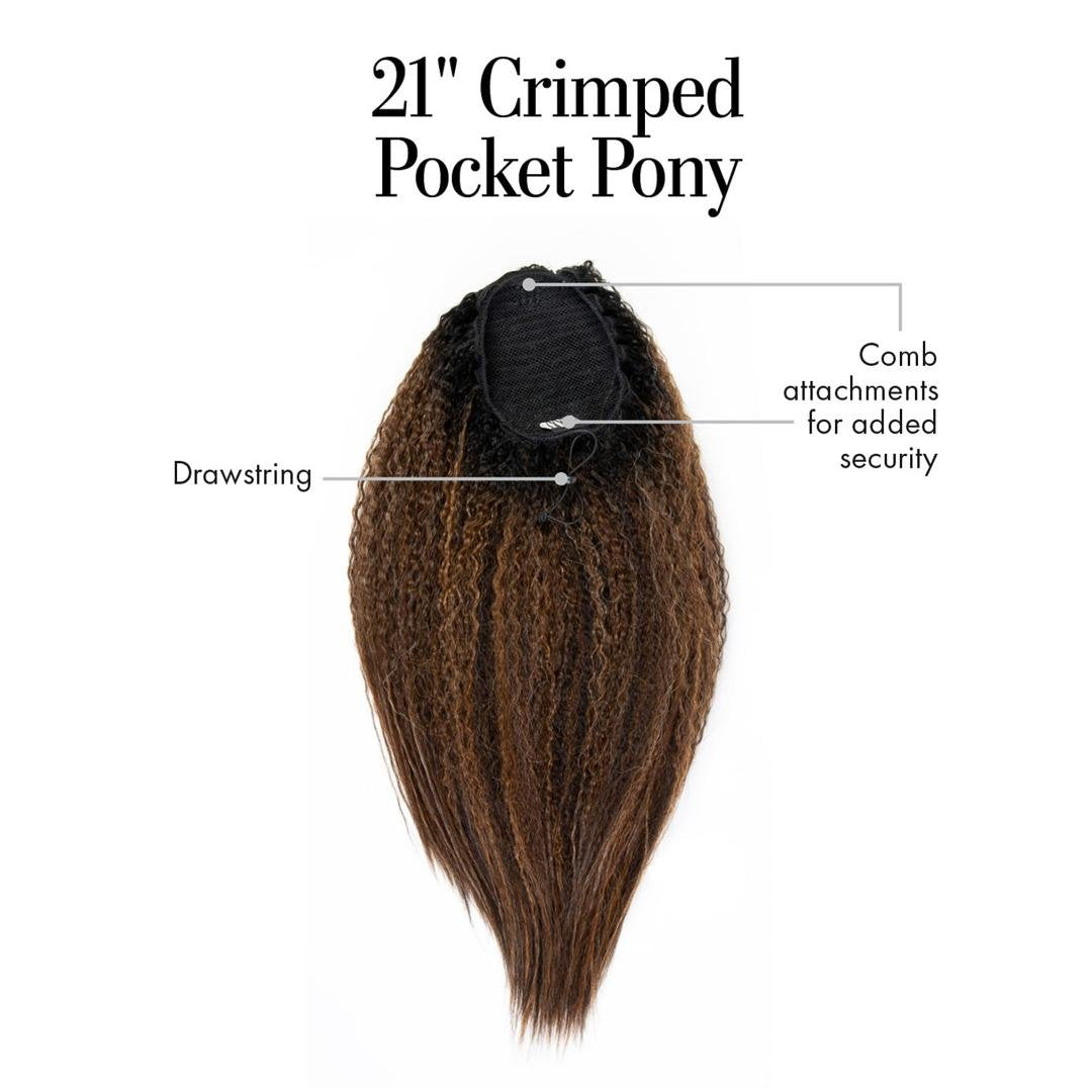 21" Crimped Pocket Pony Hairpiece Kim Kimble - By Laura Mayers