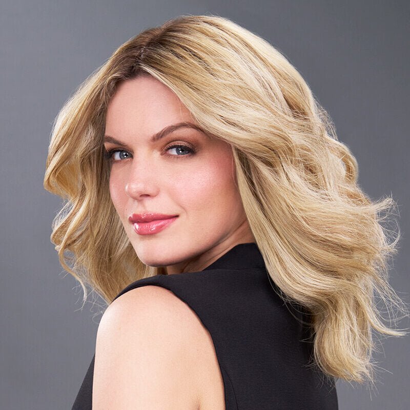 easiPart Medium 12” Human Hair Topper Jon Renau | Natural Hair Volume Solution - By Laura Mayers