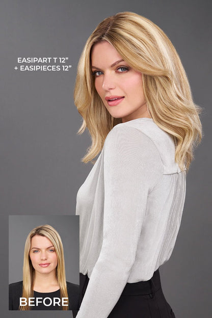 Easipart T 12" | Human Hair Topper by Jon Renau - By Laura Mayers
