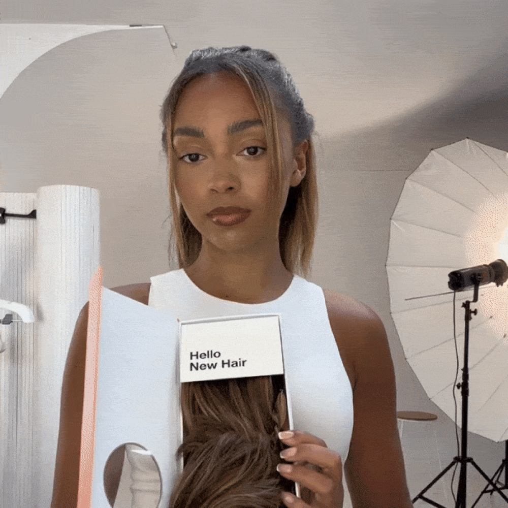 Video of wrap around pony tail on dark hair girls