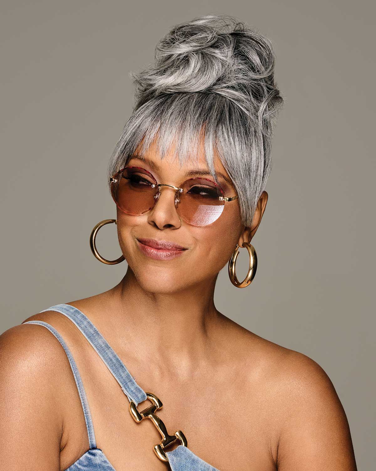 Sleek Style Bun & Bangs - By Laura Mayers
